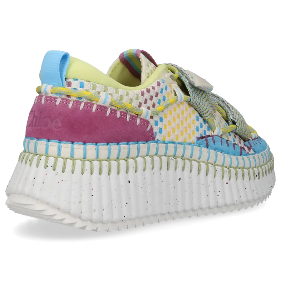 Chloé - Sneaker low NAMA Baumwolle - blau