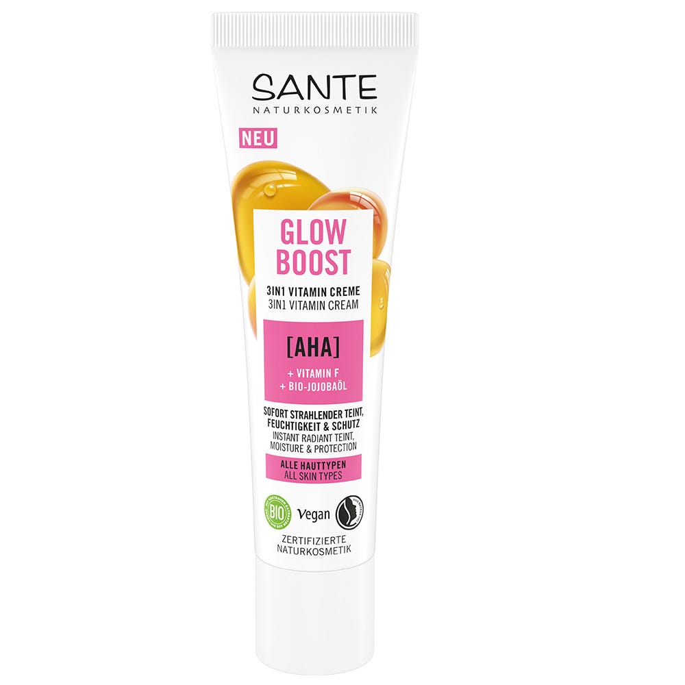 SANTE Glow Boost Aminosäure & Bio-Aloe Vera 3in1 Vitamin Creme 30 ml