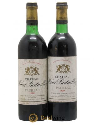 Château Haut Batailley 5ème Grand Cru Classé  1979 - Lot de 2 Bouteilles