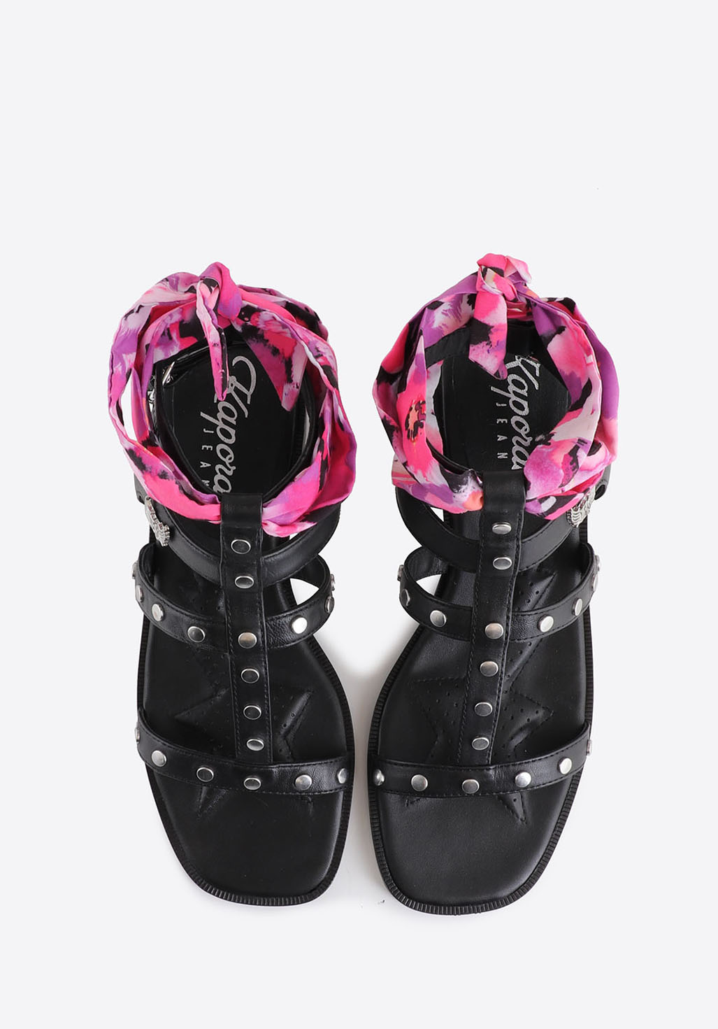 PISTO  Sandales noires Femme en cuir