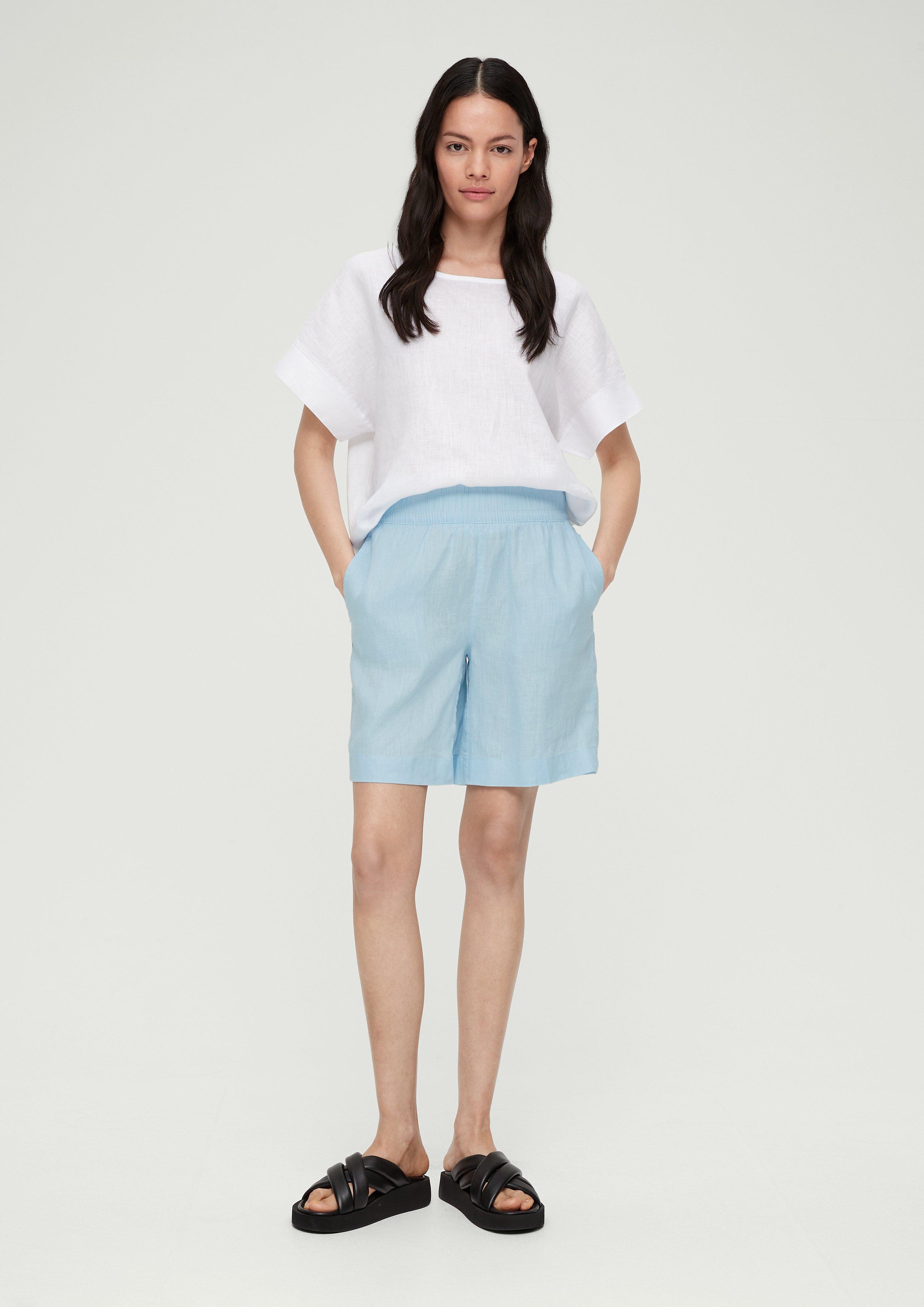 Wide Leg: Shorts aus Leinen  2130965-5081