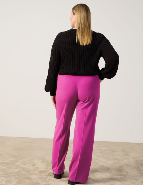 Gepflegte Bügelfaltenhose mit weitem Bein Carlotta