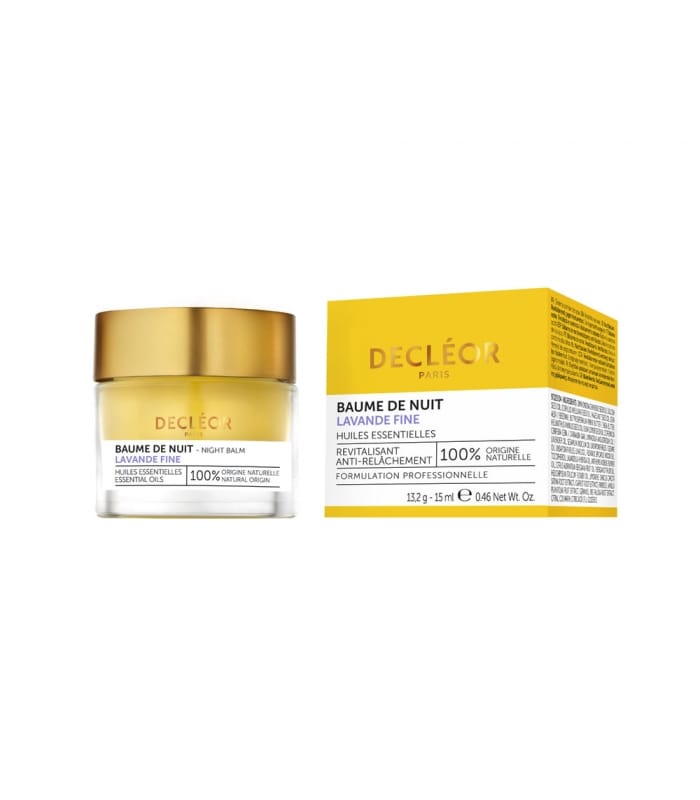 DECLÉOR-BAUME DE NUIT LAVANDE FINE-Crème de Nuit Visage Anti-âge Anti-Rides
