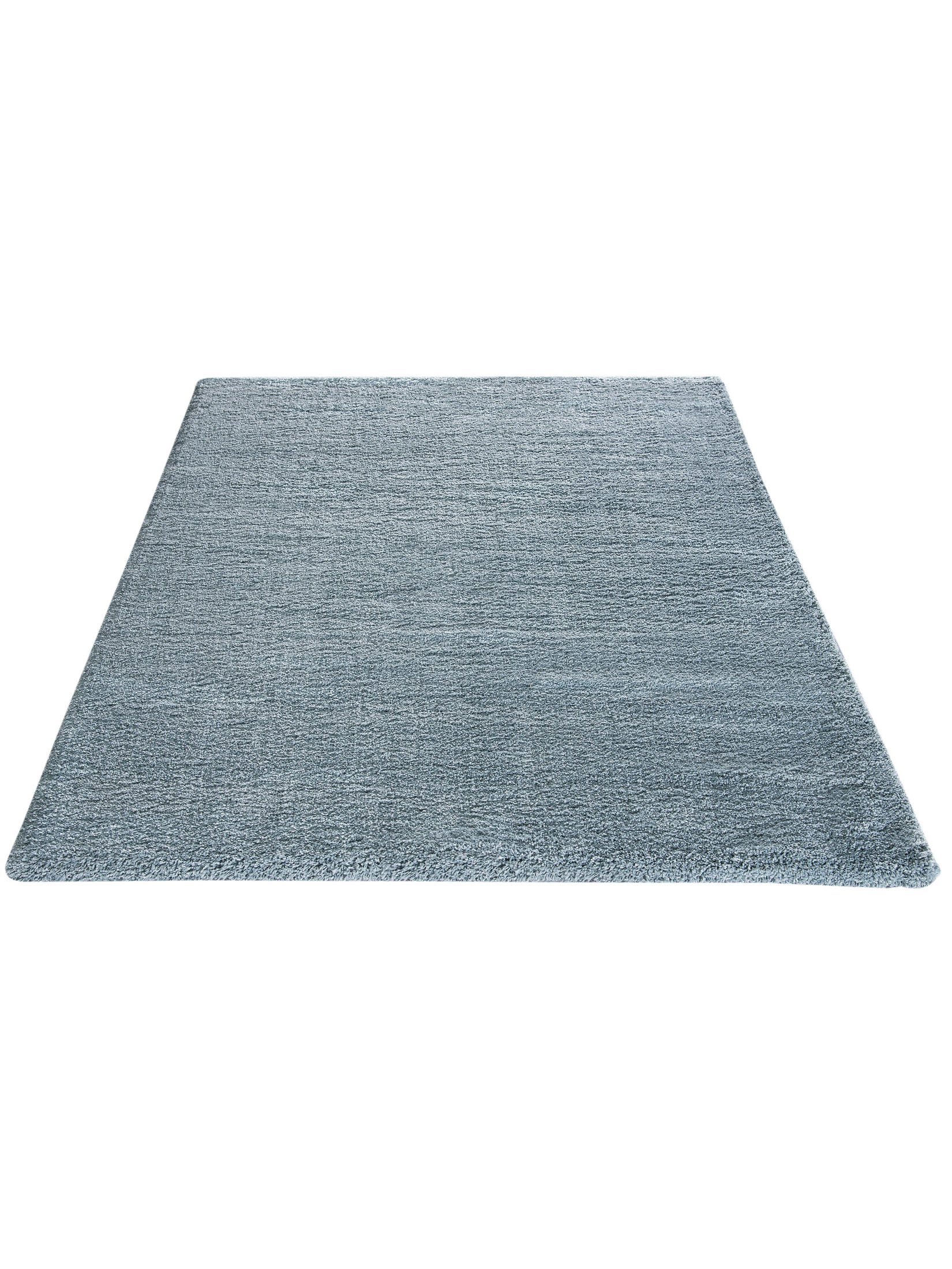 Lounge Hochflor-Teppich, Hellblau