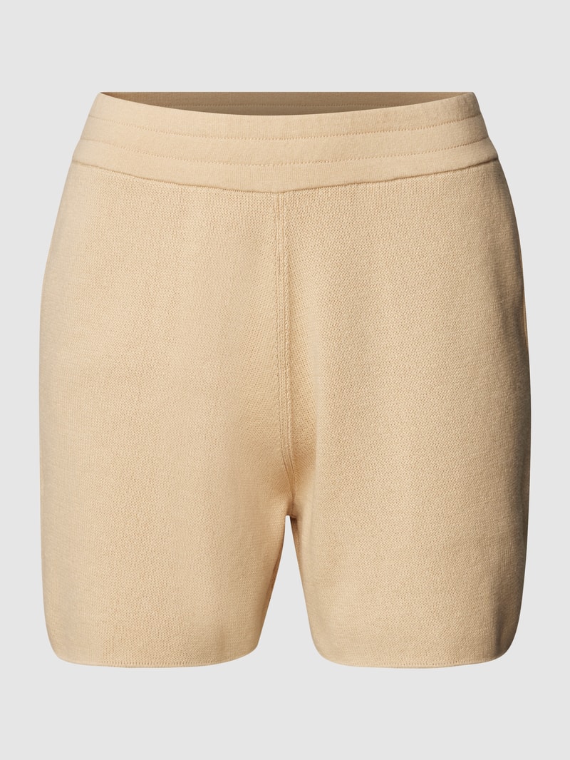 Shorts in Strick-Optik in sand