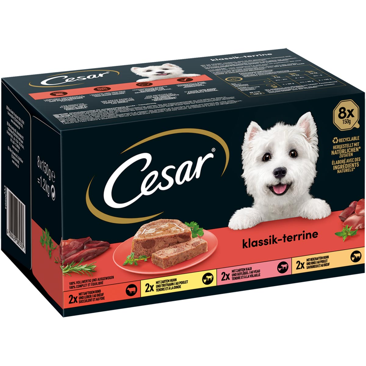 CESAR Klassik-Terrine 4 Varietäten günstig kaufen bei ZooRoyal
