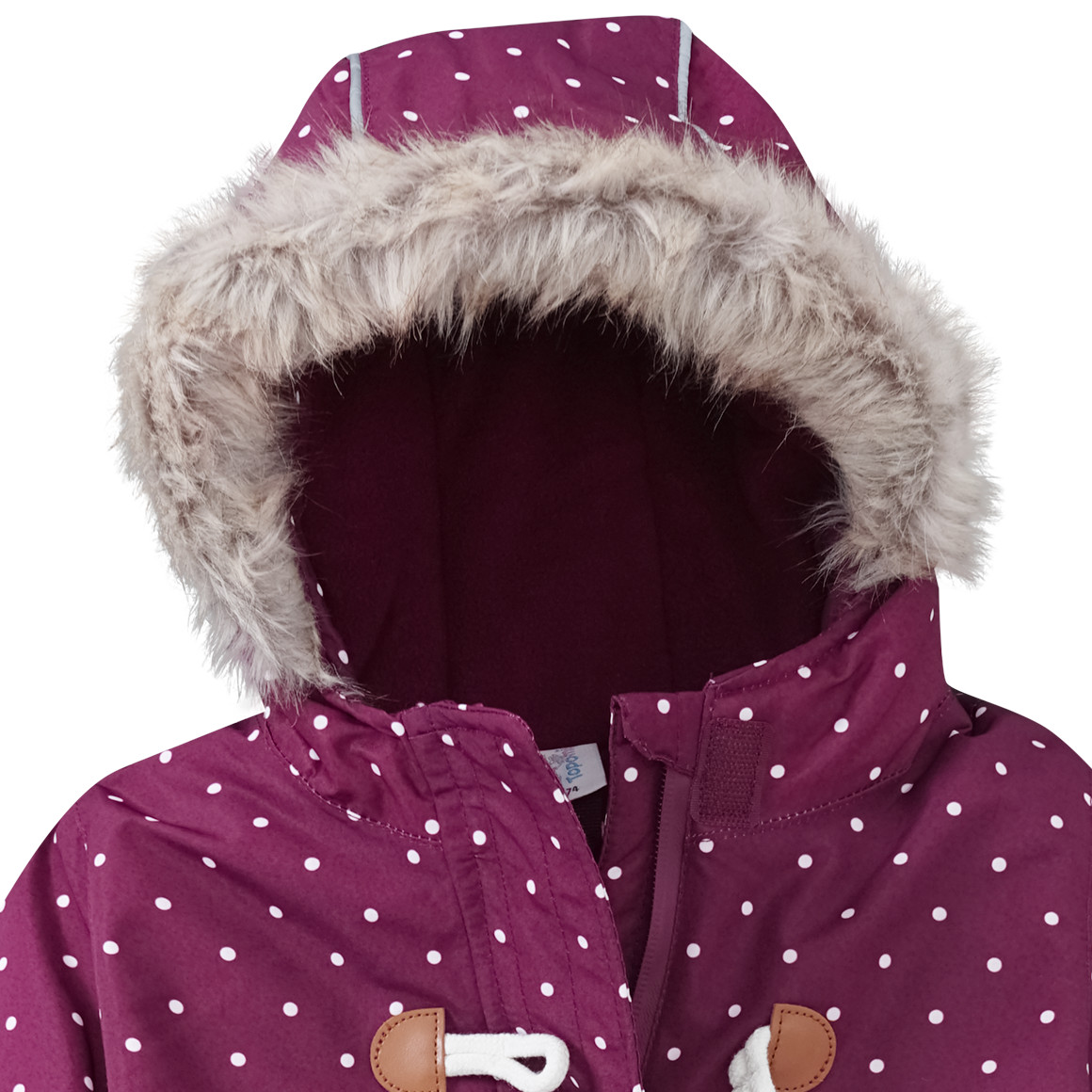 Baby Schneeoverall mit Fellimitat