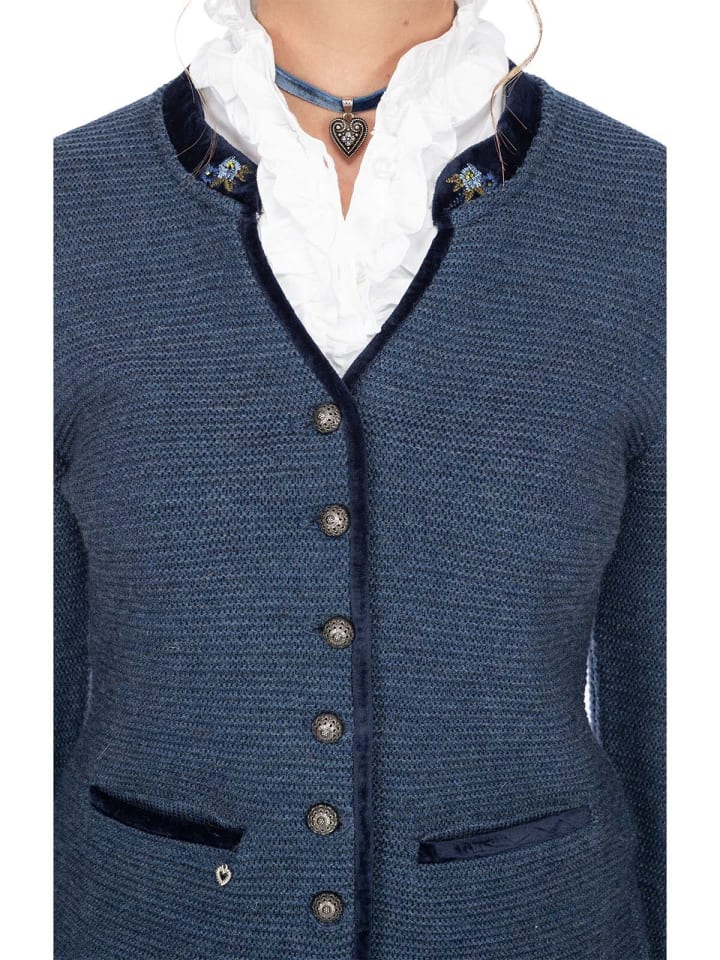 Spieth & Wensky Strickjacke MALTA in jeansblau günstig kaufen