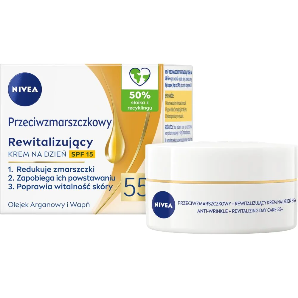Nivea Anti-Wrinkle+ Revitalizirajuća SPF15 55+ dnevna krema za lice