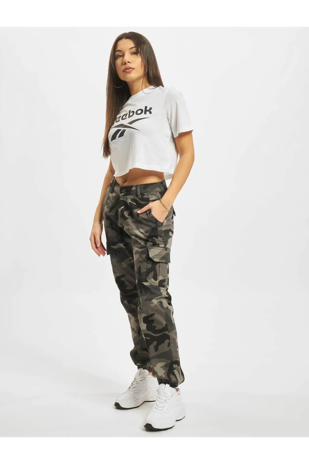 Reebok  Damen Reebok Identity Crop T-Shirt