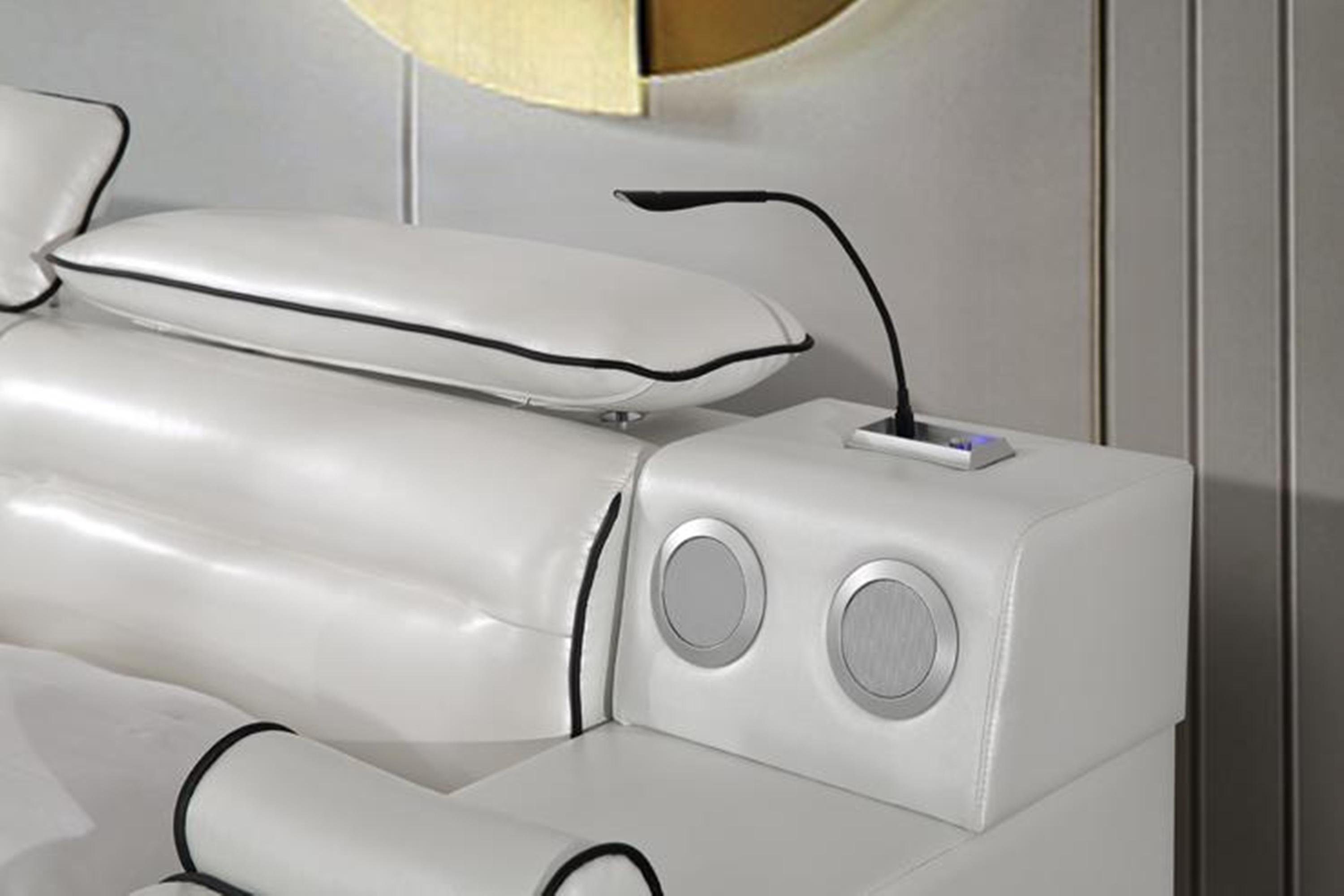 JVmoebel Bett Multifunktions Bett Doppel Betten Hotel xxl big Polster Betten USB
