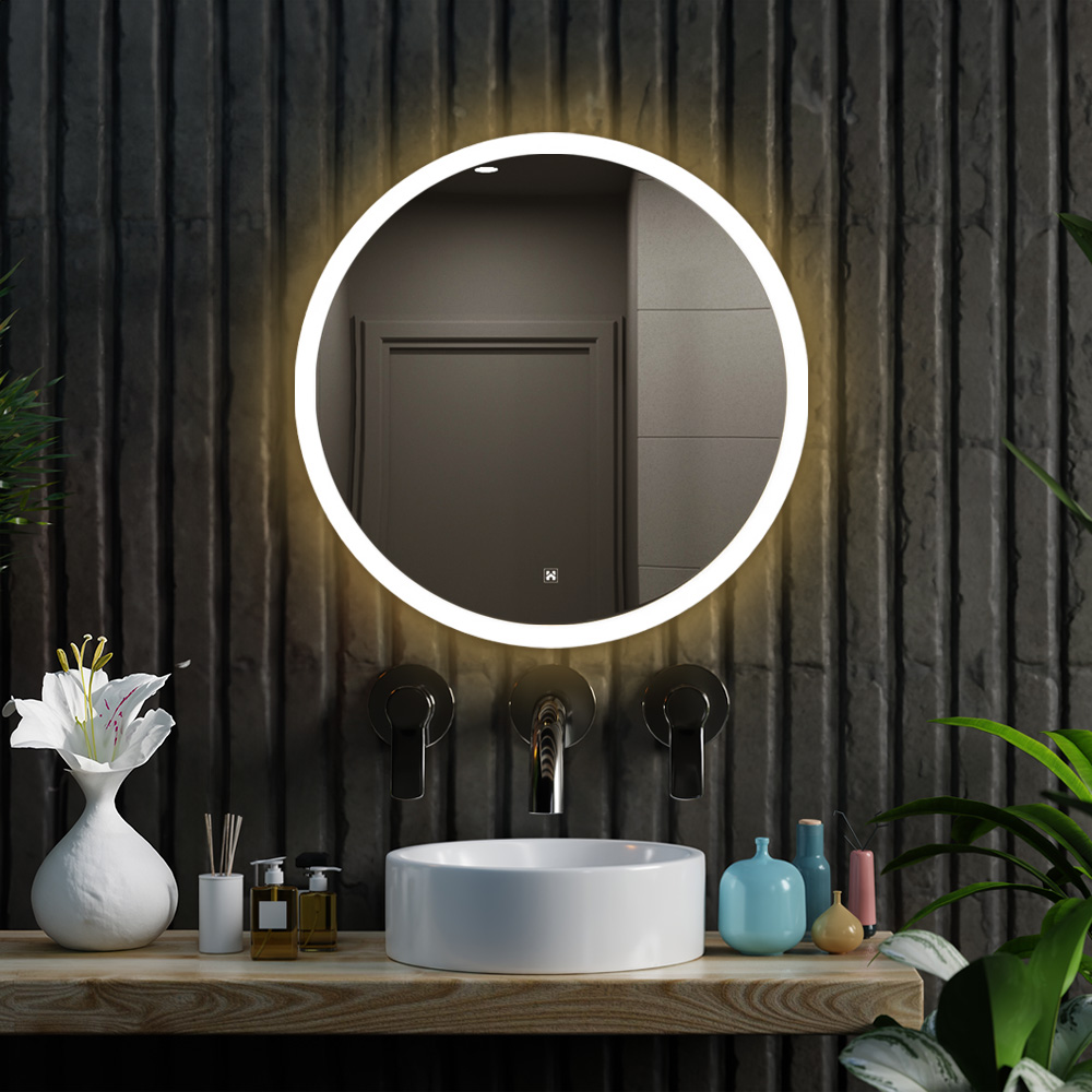 Home Deluxe LED-Spiegel Rund EMMI – 80 cm