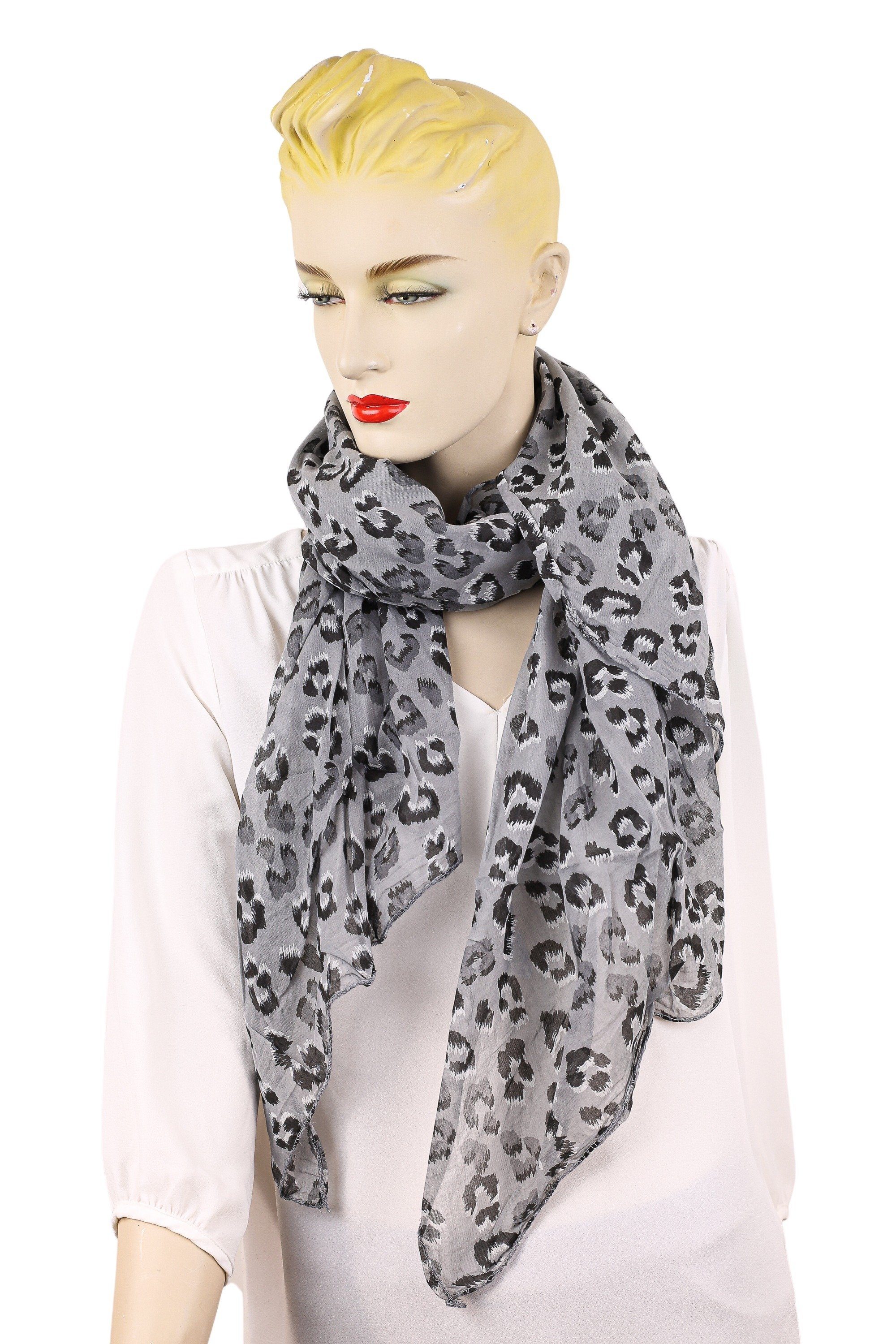 COLLEZIONE ALESSANDRO Modeschal Leo Chic, (1-St), Made in Italy, mit Seidenanteil