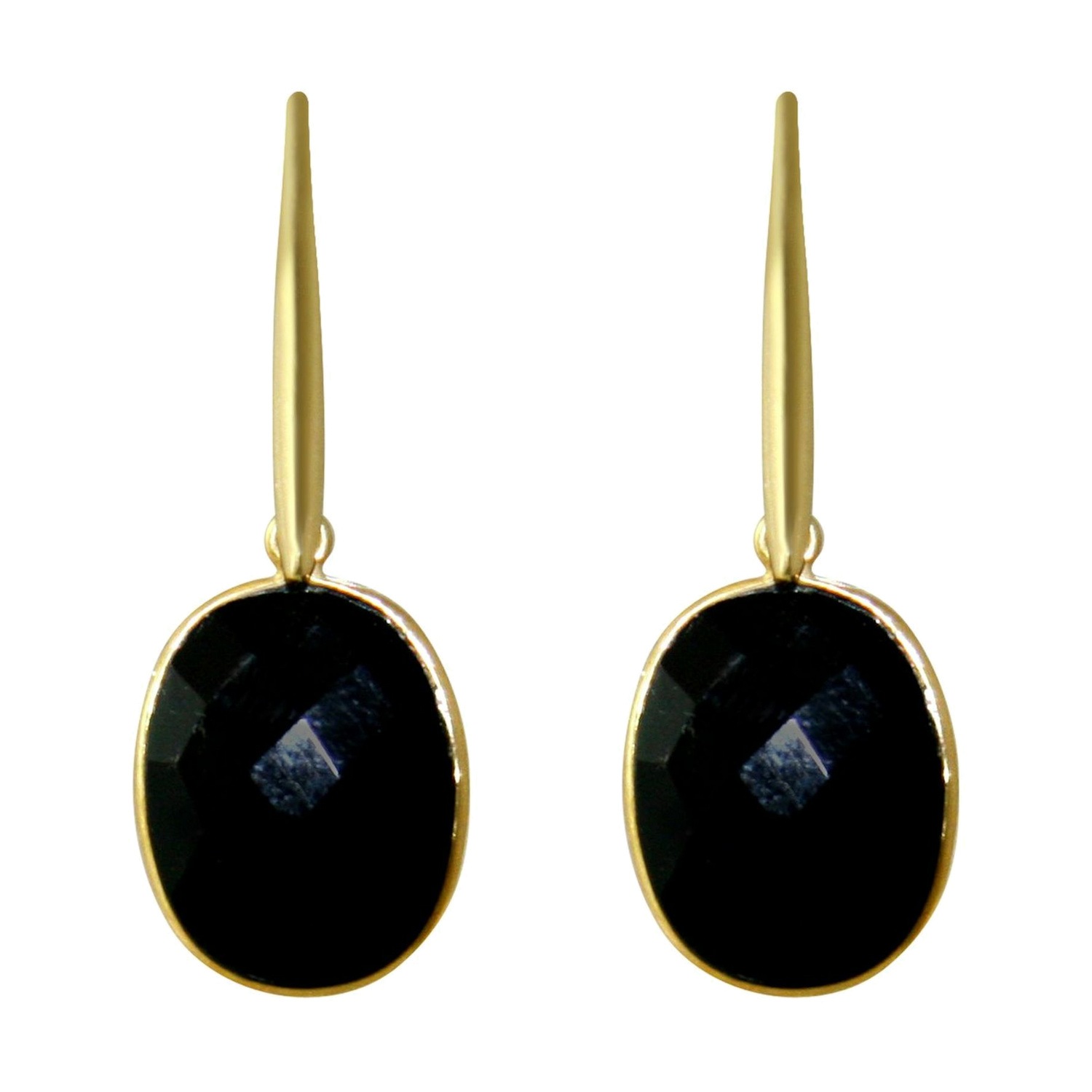 Ohrringe 'OVAL Onyx'