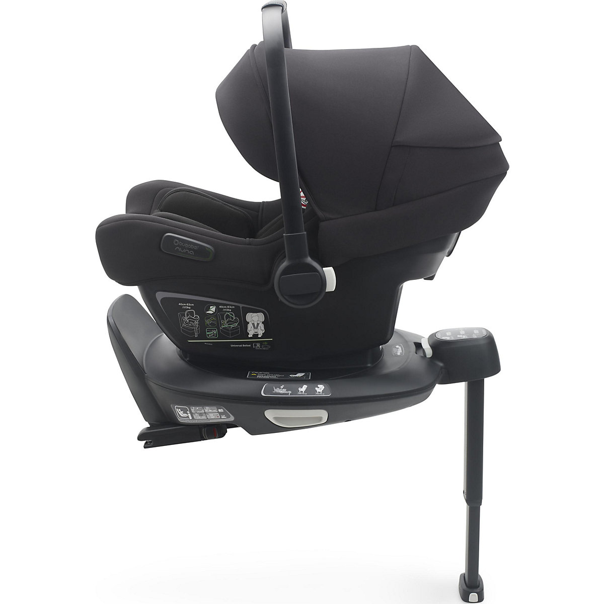 Babyschale Turtle Air by Nuna , schwarz