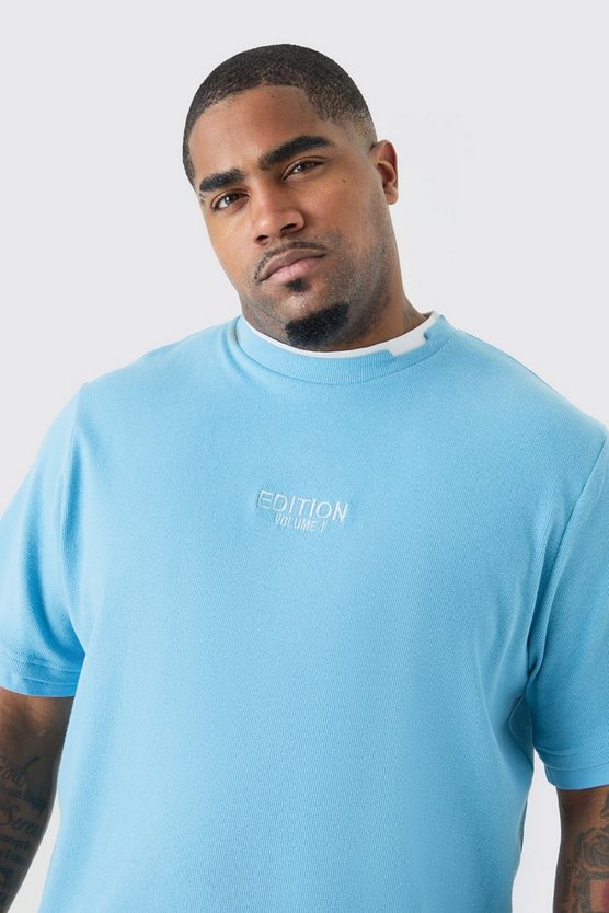 Plus geripptes Edition T-Shirt
