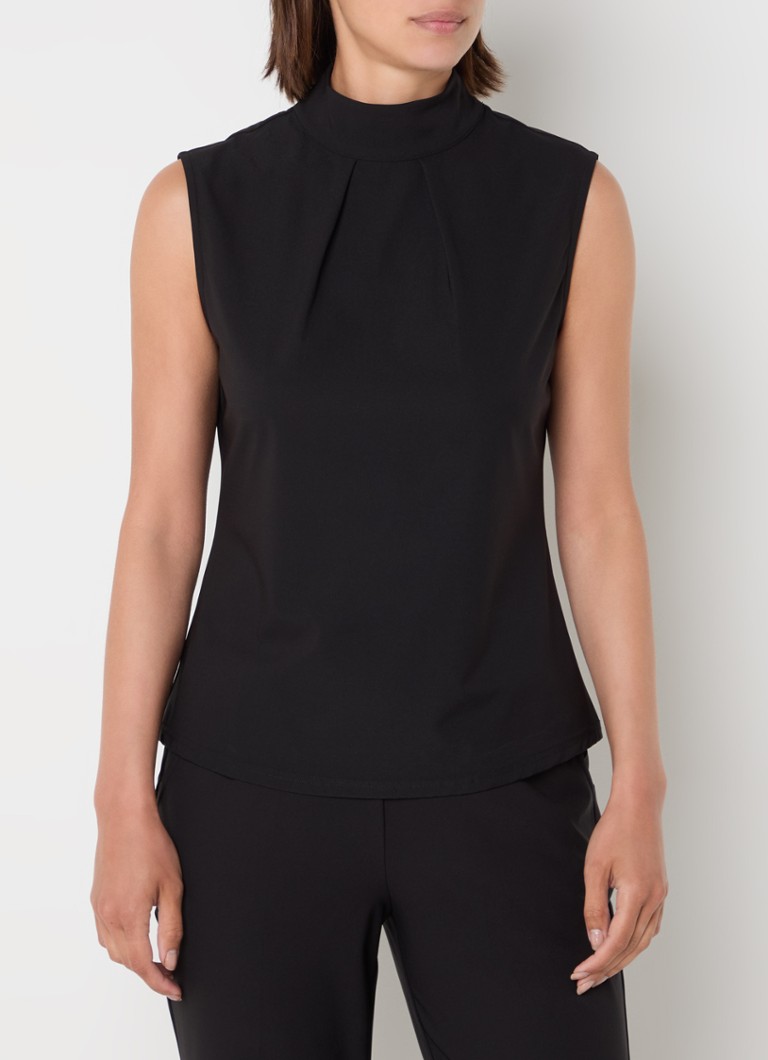 Claudia Sträter Sleeveless top made of travel fabric with cut-out detail