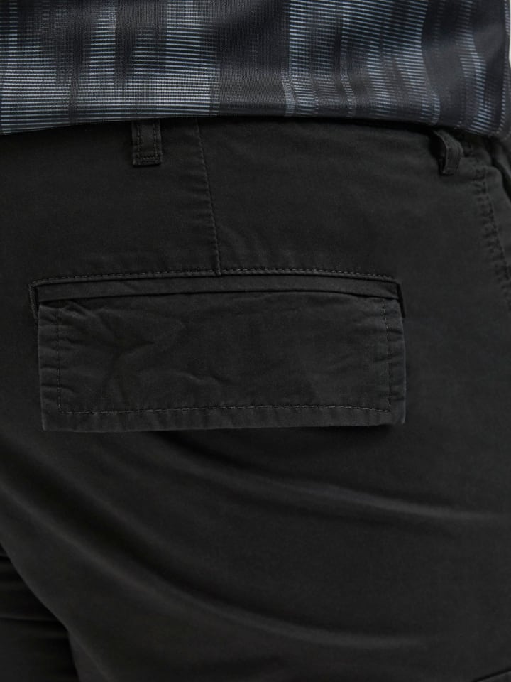 JACK & JONES PLUS Cargo Shorts in Black günstig kaufen