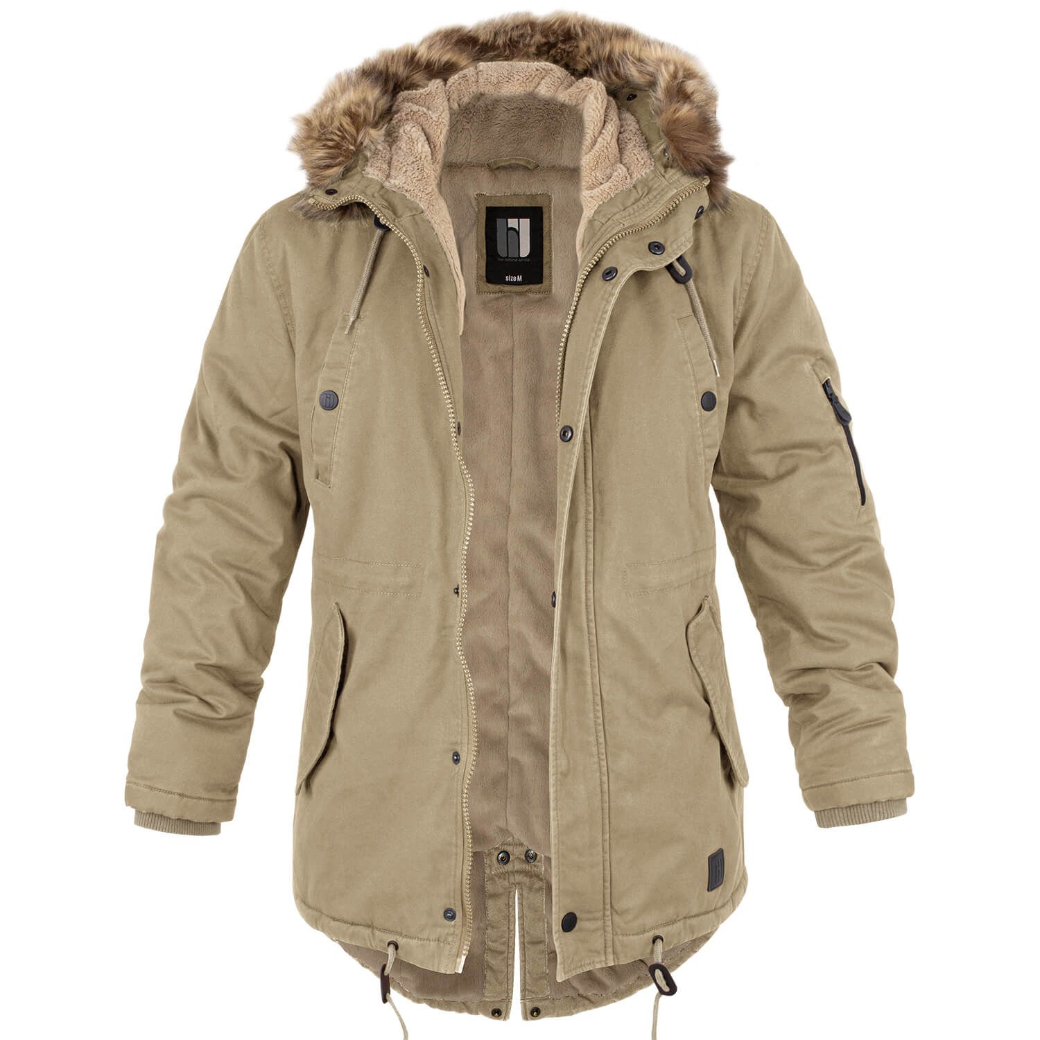 Fishtail Winterparka mit Futter