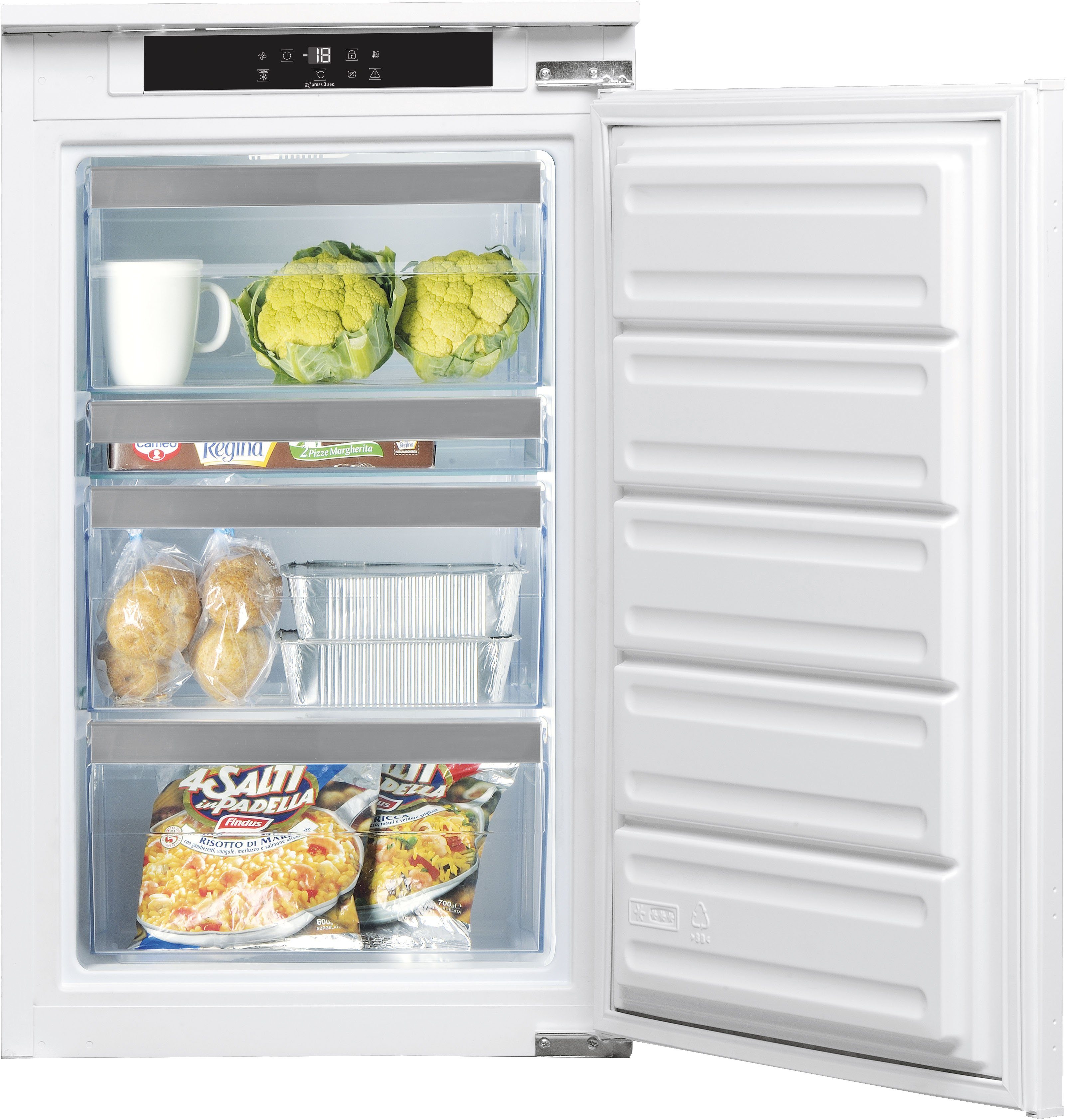 BAUKNECHT Einbaugefrierschrank GSI 9F2, 87,3 cm hoch, 55,7 cm breit