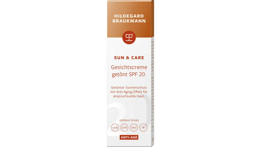HILDEGARD BRAUKMANN SUN & CARE ANTI-AGE Gesichtscreme getönt SPF 20 50 ml