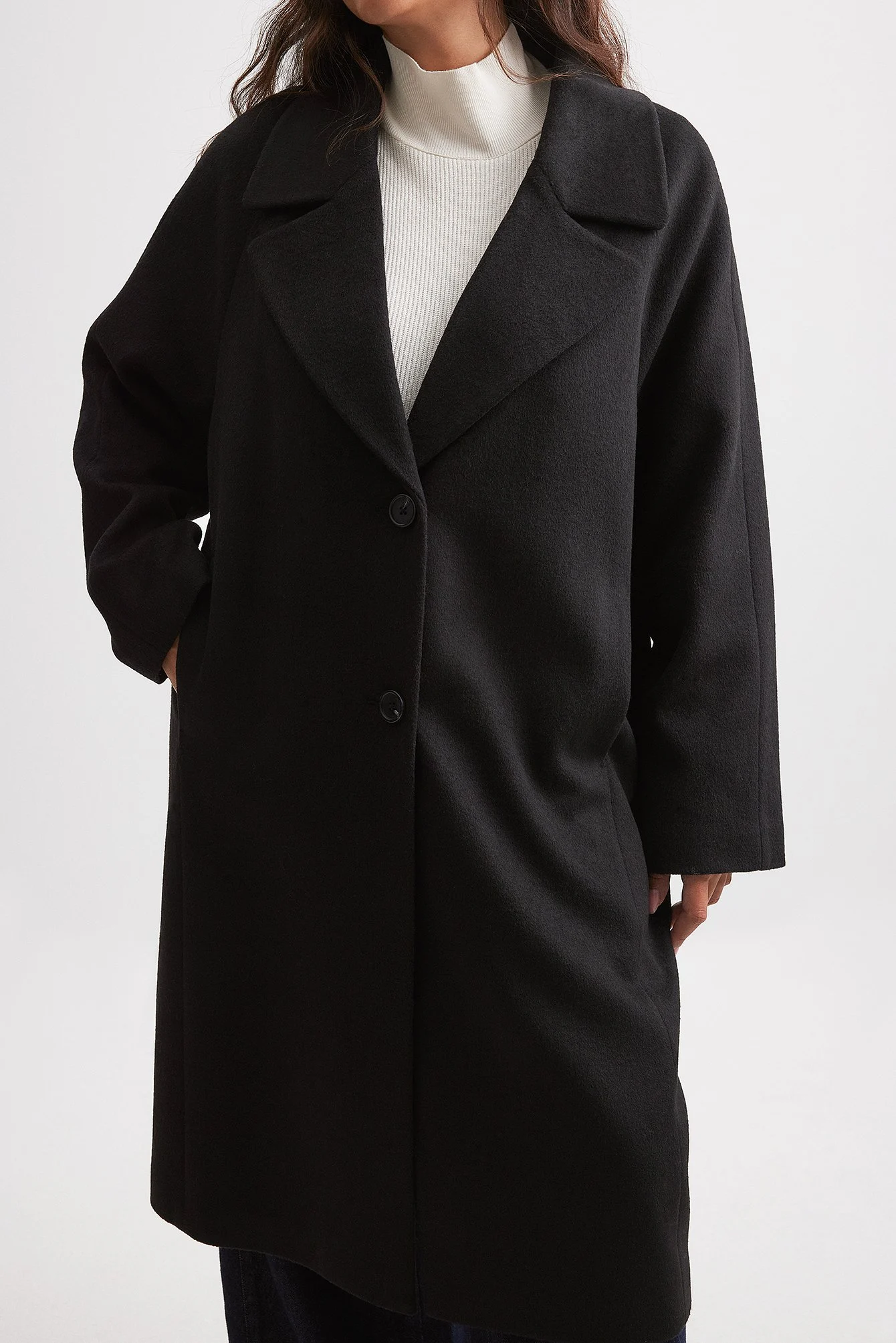 Oversize Mantel aus Wollmischung