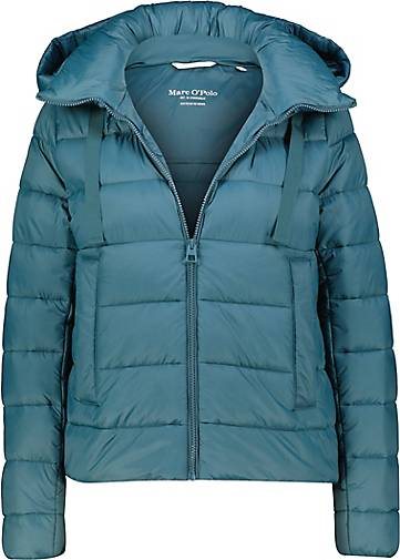 Marc O'Polo Damen Steppjacke mit Kapuze