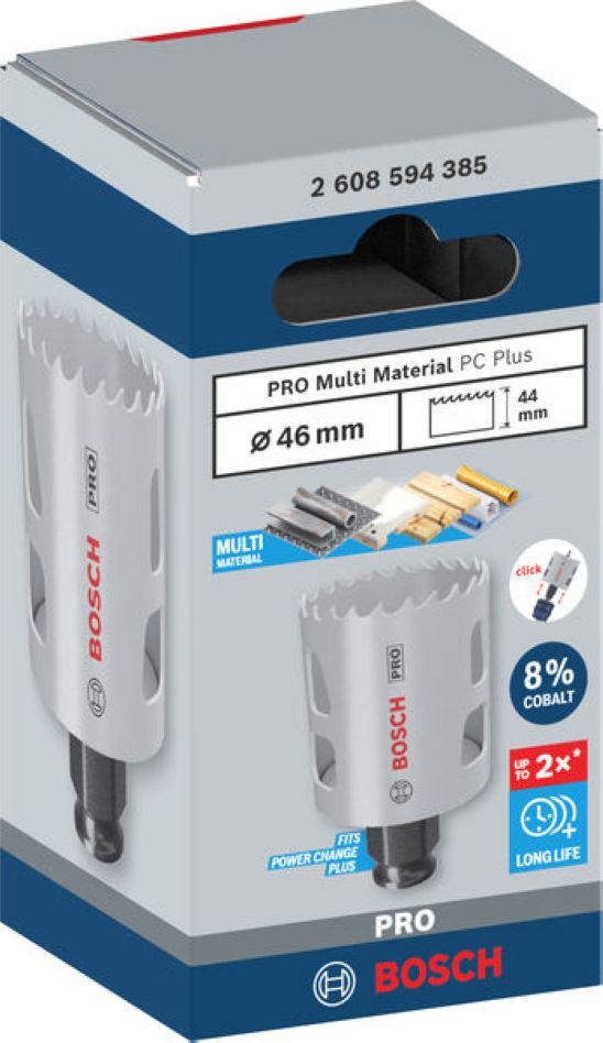 Bosch Blue Accessories 2608594385 PRO Multi Material PC Plus hullsag 46 mm