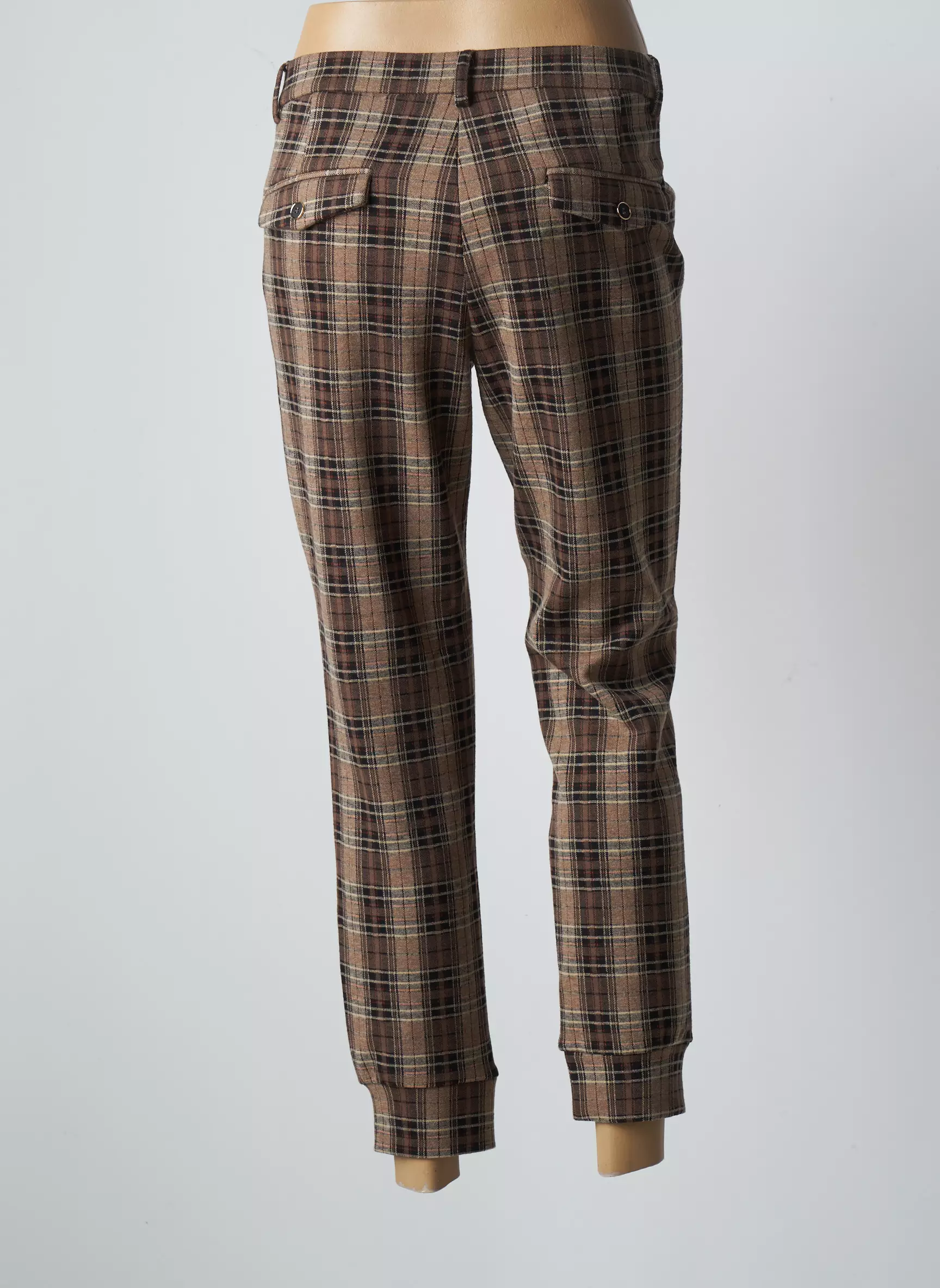 Lcdn Pantalon7 8 Femme couleur marron