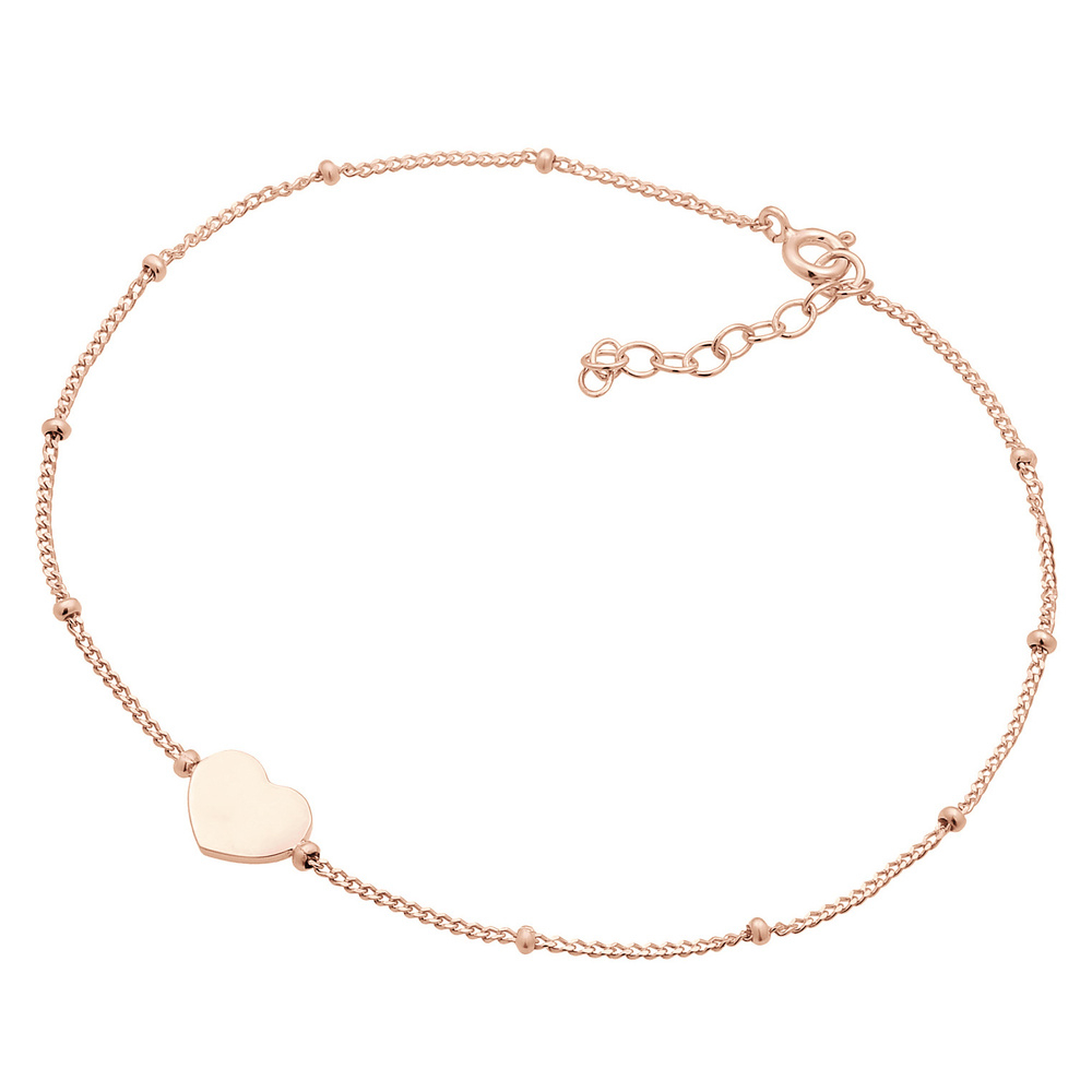 Elli Elli Bracelet de Cheville de Cheville Coeur Réglable Bracelet de cheville Femme - Bijoux