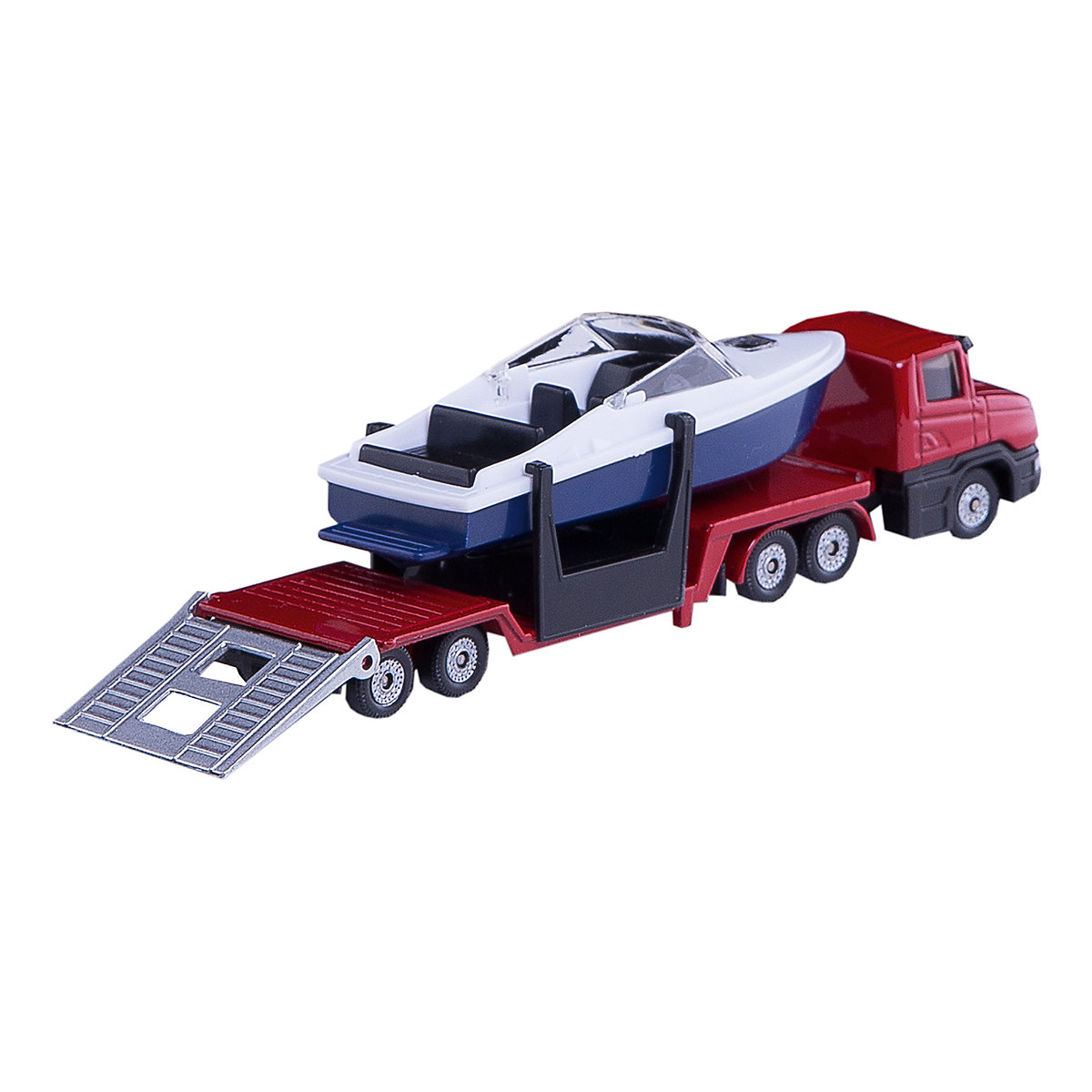 SIKU 1613 Tieflader mit Boot