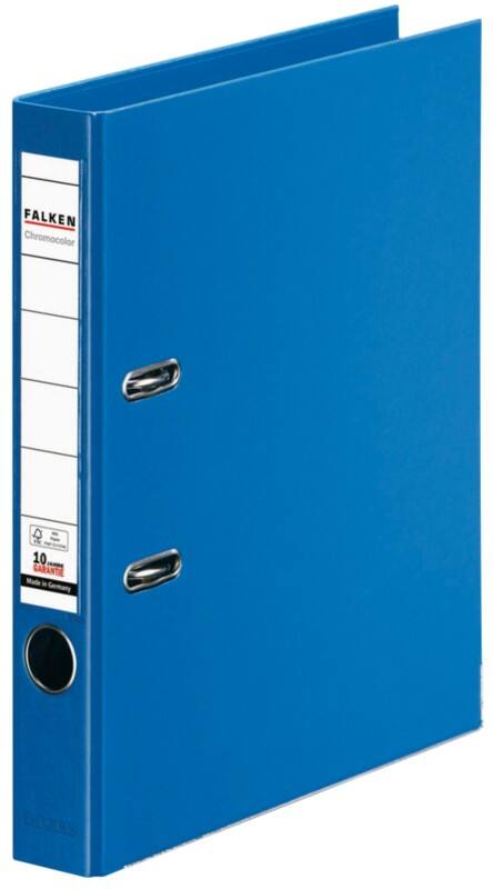 Falken Chromocolor Ordner DIN A4 50 mm Blau 2 Ringe 11285913 PP (Polypropylen)