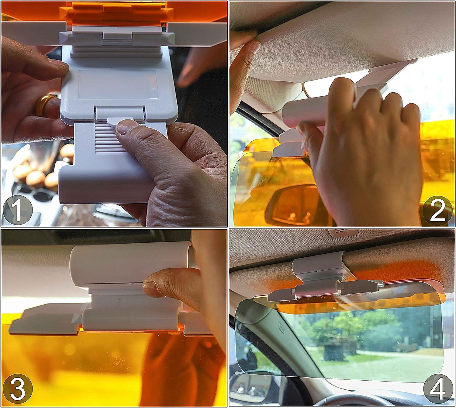 Runxizhou Frontscheibenabdeckung Auto Blendschutz Blendschutz Auto Sonnenblende Tag Und Nacht Fahren, (1-St)