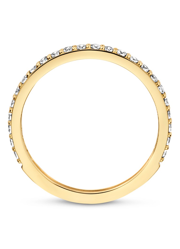 Blush  Ring van 14 karaat geelgoud met zirkonia 1244YZI