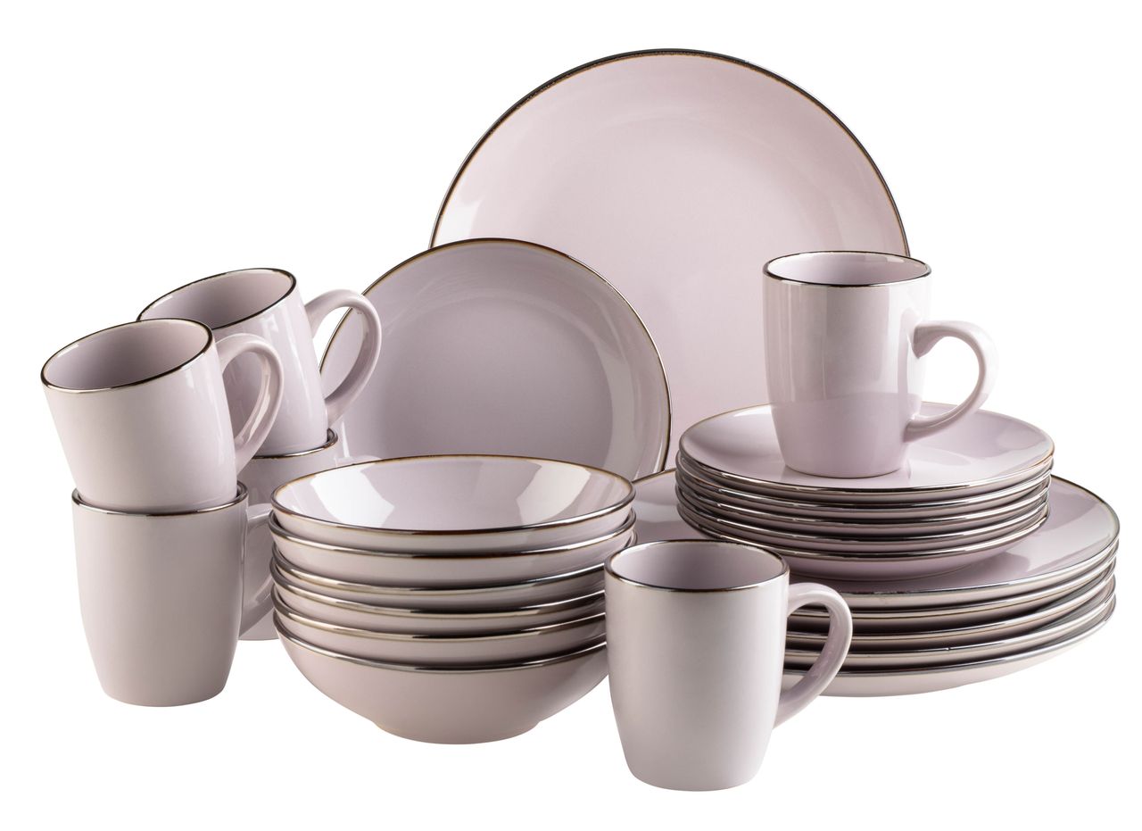 Mäser Serie Metallic Rim, Kombiservice 24 teilig für 6 Personen