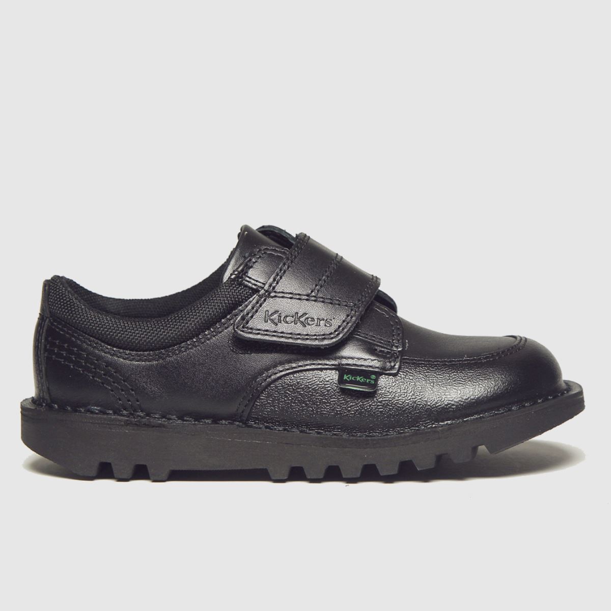 Kickers svarta scuff lo pojkar småbarnsskor