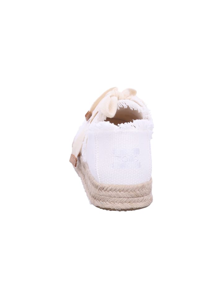 TOMS Damen- Schnürschuhe CAROLINA LACE UP in Weiß günstig kaufen