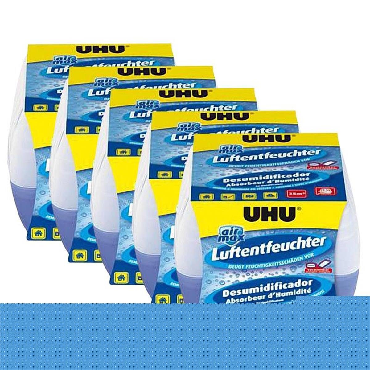 UHU Luftentfeuchter 5x UHU 47090 Luftentfeuchter Original 1000 g