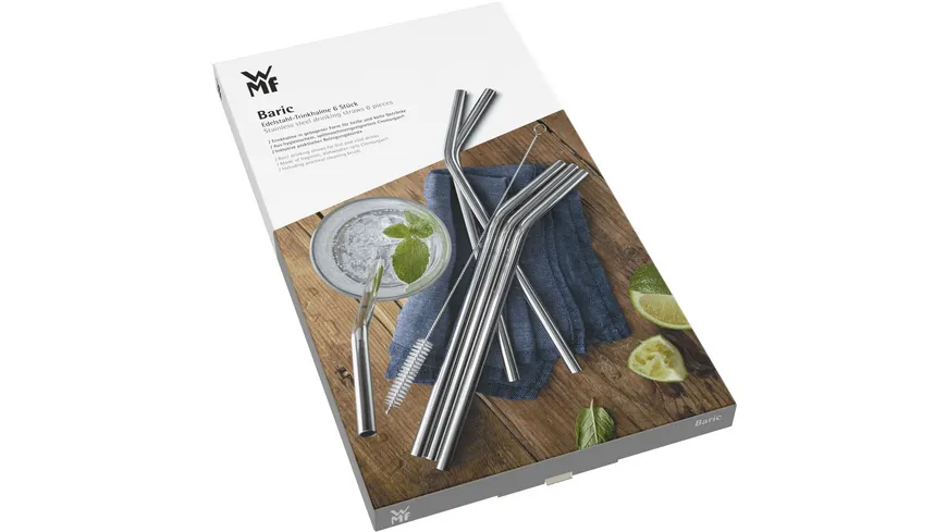 WMF Trinkhalm-Set Baric inkl. Bürste 24cm 6-tlg.