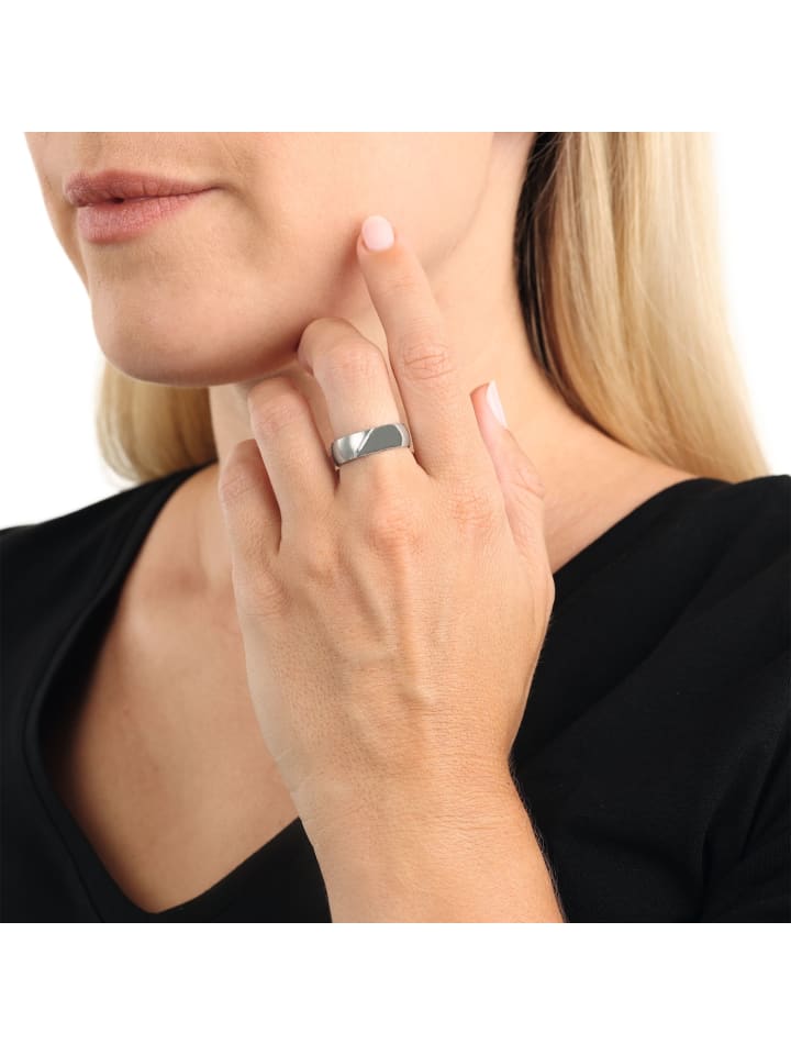 Amor Ring Edelstahl in Silber günstig kaufen