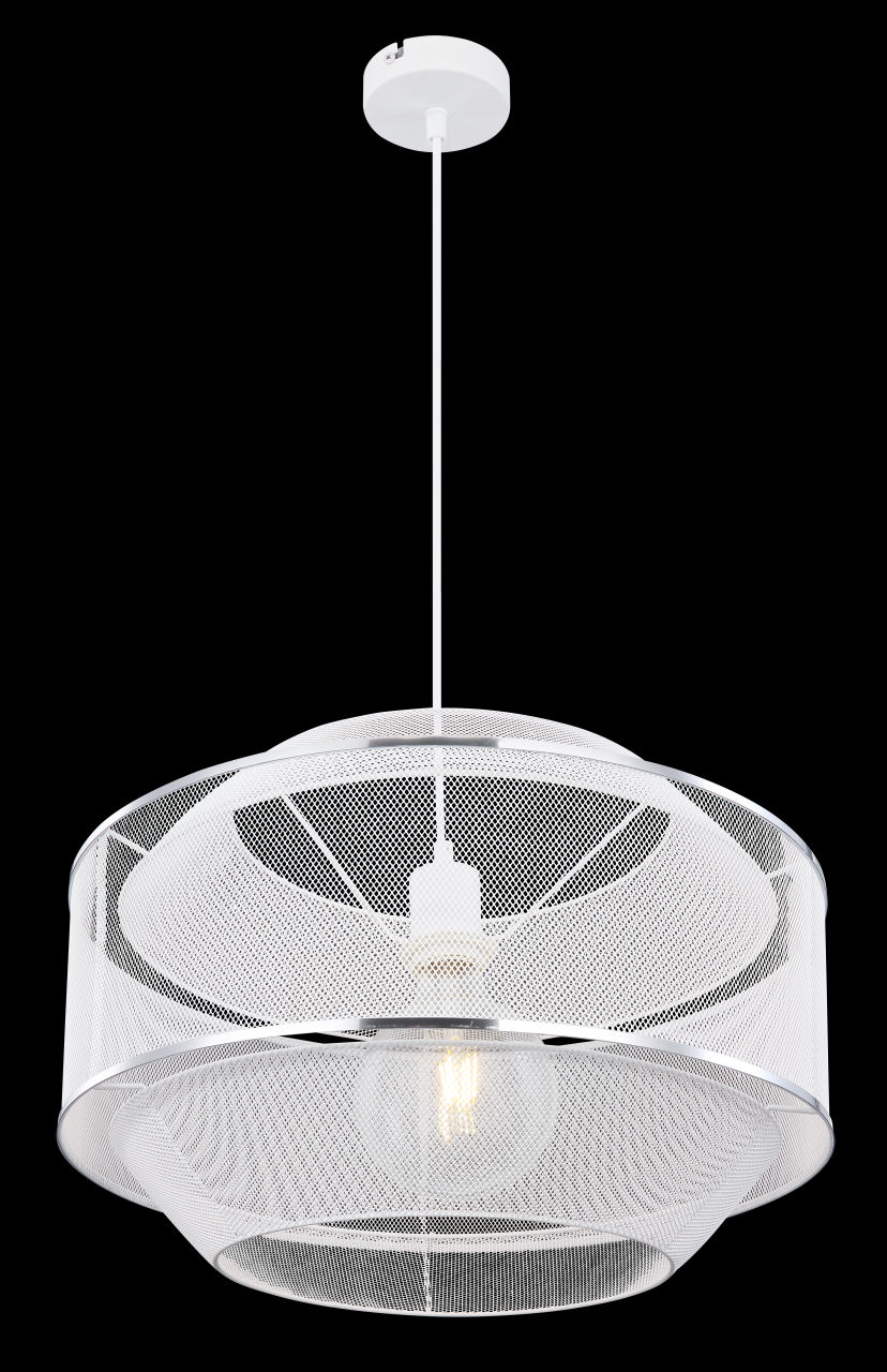 Globo Lighting - VIGATTO - Hängeleuchte Metall weiß, 1x E27