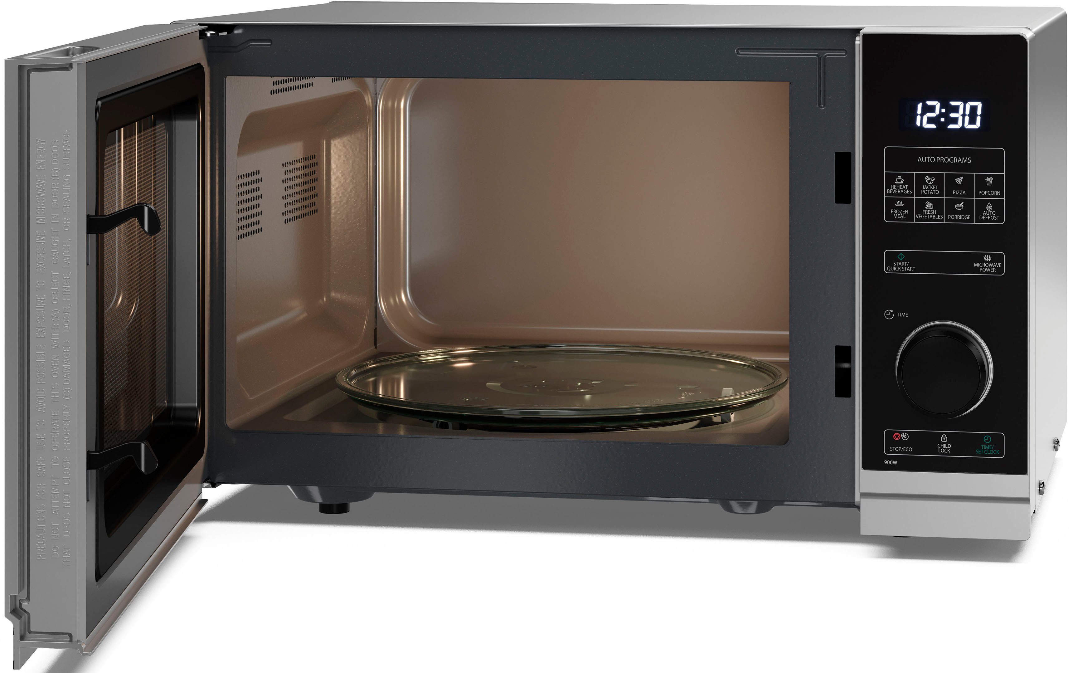 Sharp Mikrowelle YC-PS234AE-S, Mikrowelle, 23 l
