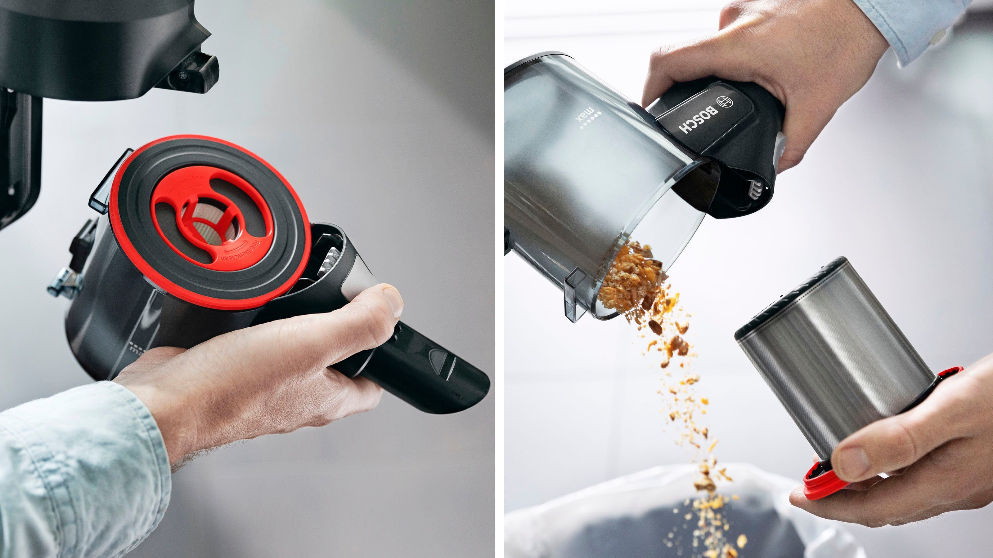 BOSCH Akku-Stielstaubsauger Unlimited 7 BKS711XXL, beutellos, 40 Min. Laufzeit, knickbares Rohr, inkl. umfangreichen Zubehör