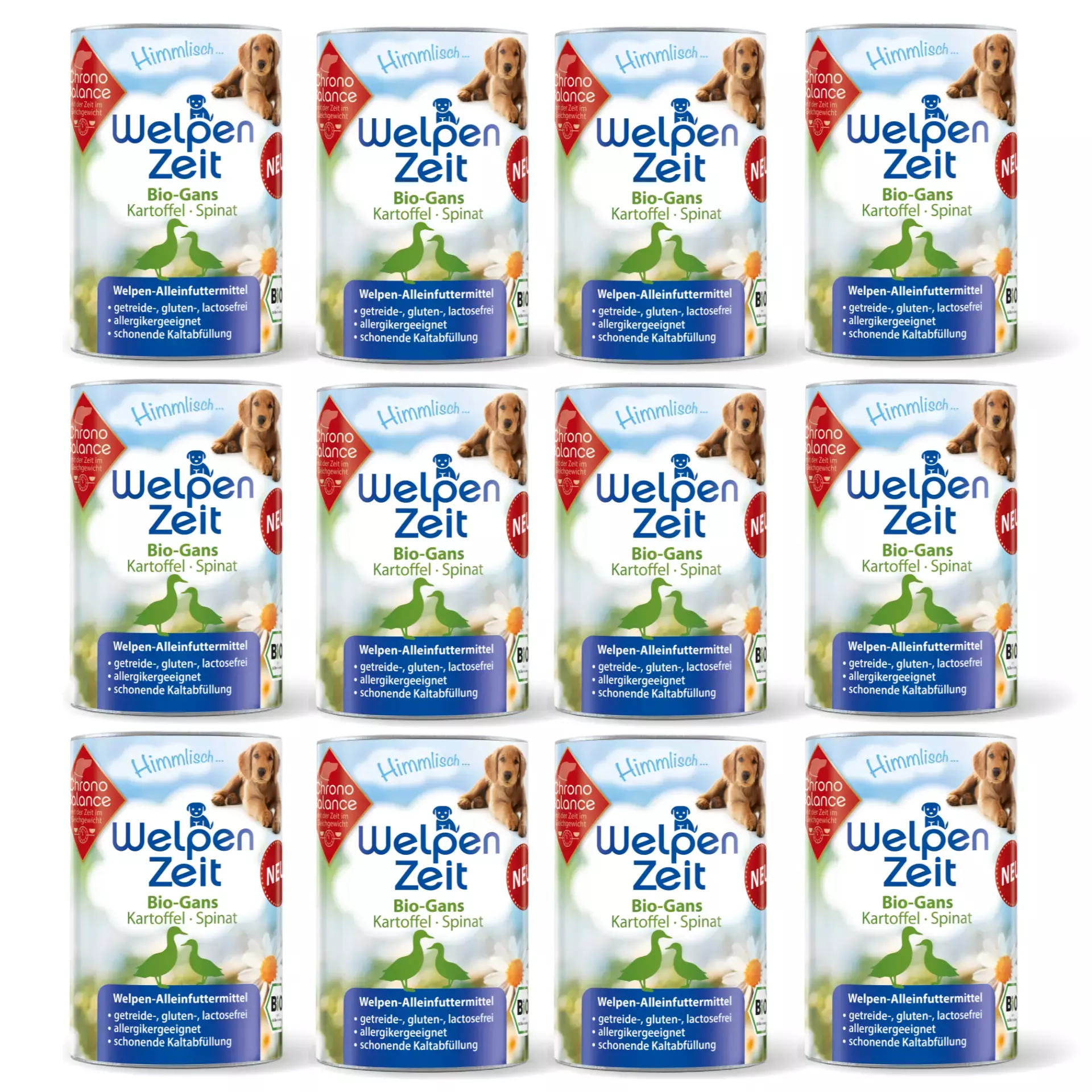 ChronoBalance Biofutter ChronoBalance Welpenfutter -Gans mit Kartoffel und Spinat 4,8 kg
