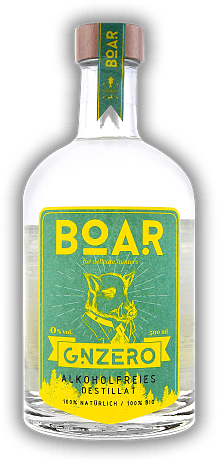 Boar Zero Bio Destillat alkoholfrei aus dem Schwarzwald Boar Zero Bio Destillat alkoholfrei aus dem Schwarzwald Die erste alkoholfreie Gin-Alternative in BIO-Qualität. 0,5	 Liter