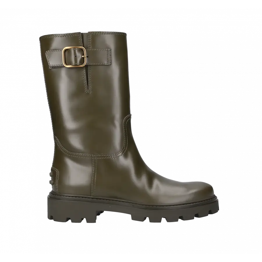 Tod's - Stiefeletten BIKER Kalbsleder - grün