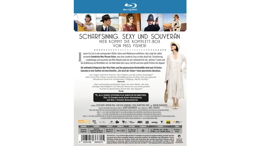 Miss Fishers mysteriöse Mordfälle - Die Komplettbox: Alle Episoden der Serie plus Kinofilm  