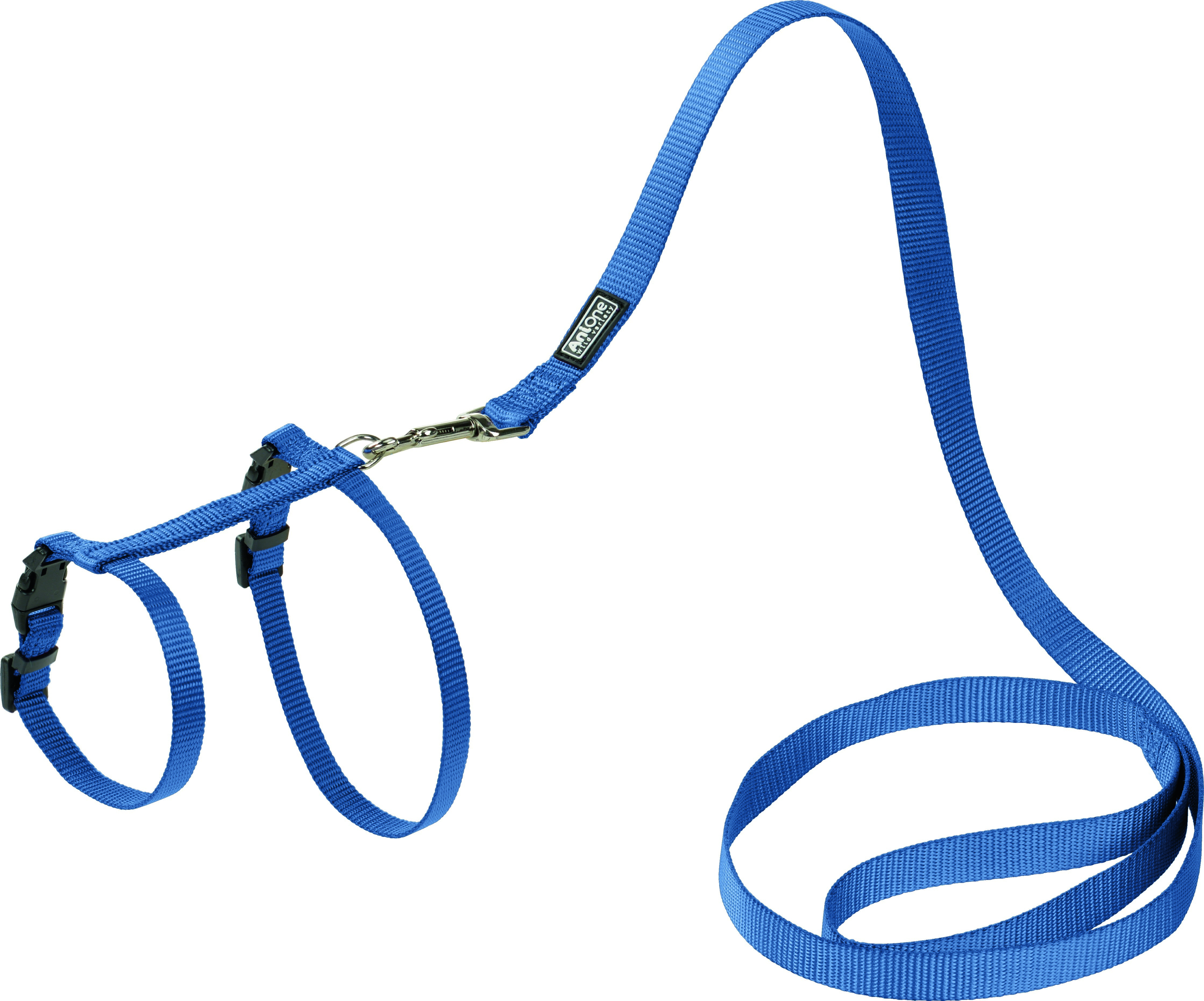 AniOne Geschirre & Leinen AniOne Katzengeschirr Nylon blau/ türkis S-M