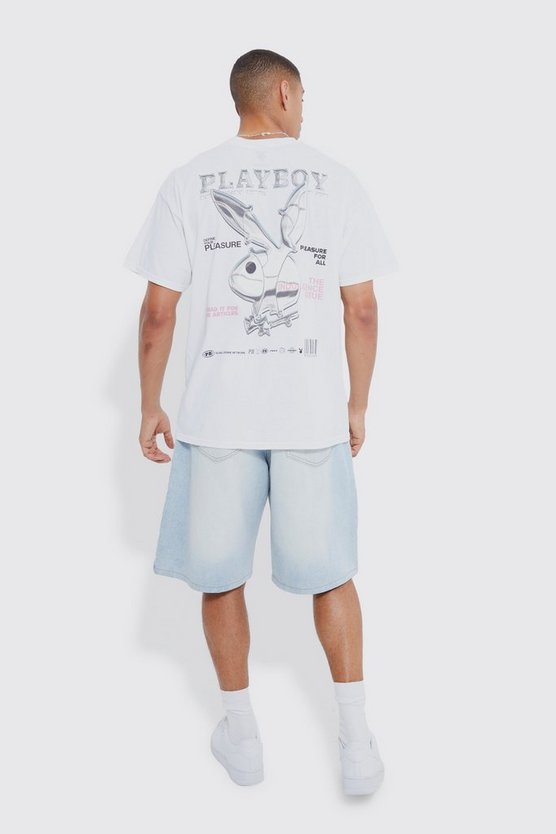 Oversize T-Shirt mit lizenziertem Playboy-Print