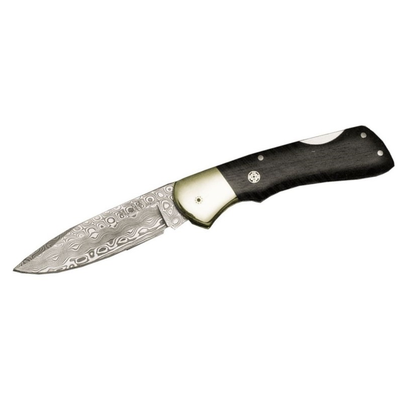 Coltello Muela da collezione Bx-8 Folding in acciaio damascato.